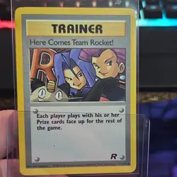 Pokemon TCG Here Comes Team Rocket! Team Rocket Holo Rare 15/82 Trainer - Image 1