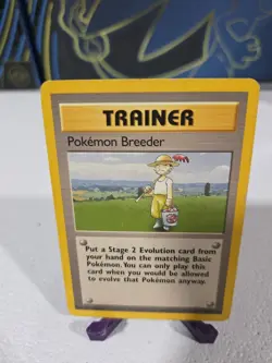 Pokemon TCG Pokemon Breeder Base Set 76/102 MP Regular Unlimited Rare#10 - Image 1