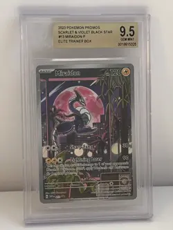 BGS 9.5💫 | 2023 Pokemon TCG | Miraidon SVP 013 | Black Star Promo | ETB | - Image 1