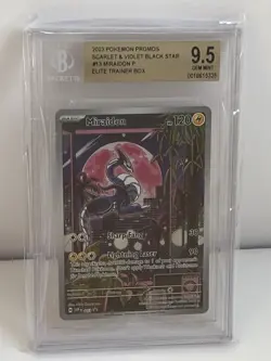 BGS 9.5💫 | 2023 Pokemon TCG | Miraidon SVP 013 | Black Star Promo | ETB | - Image 5