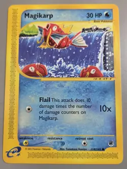 Pokemon Base Set Expedition #118/165 non-holo MAGIKARP. (never played) - Image 1