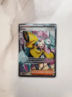 Iono Trainer Full Art Ultra Rare Holo 254/193 Paldea Evolved MINT FA Pokemon TCG - Image 1