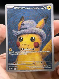 Pikachu with Grey Felt Hat SVP 085 Scarlet & Violet Promo Pokemon English NM- - Image 3