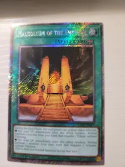 Platinum Secret Rare Mausoleum of the Emperor RA03-EN167 NM 1st Edition Yugioh - Image 1