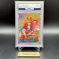 PSA 10 Monkey D Luffy P-043 WEEKLY SHONEN JUMP 2023 ONE PIECE Card Game Gem Mint - Image 3