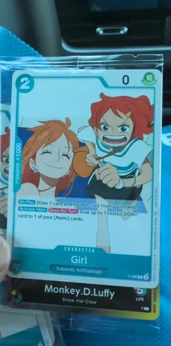 One Piece TCG P-096 Girl Pre-Release Promo – English – sealed - Image 1