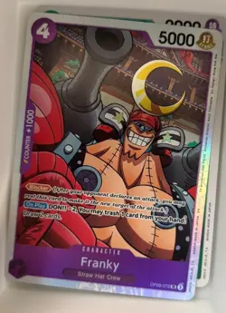 OP09-072 Franky English SR One Piece TCG Card Game - Image 1