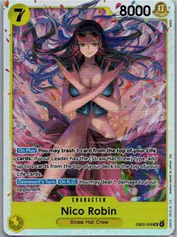 Nico Robin (055) Extra Booster: One Piece Heroines Edition EB03-055 Foil SR NM - Image 1