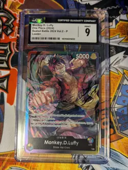 CGC 9 - Monkey D. Luffy Leader (Sealed Battle 2024 Vol.2) Promo One Piece TCG - Image 1