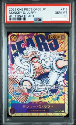 GEAR 5 Monkey D. Luffy One Piece OP05 Awakening/New Era SEC Japanese #119 PSA 10 - Image 1