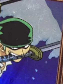 【U.S./DDP】 ONE PIECE Hyper Battle Carddass Zoro C07 Holo LP - Image 3