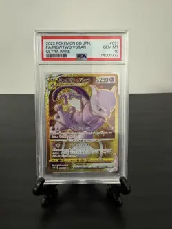 Mewtwo VSTAR 091/071 Pokemon Go UR FA 2022 Japanese Card PSA 10 Gem Mint - Image 1