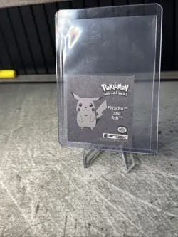 PIKACHU AND ASH PR13 POKEMON ARTBOX STICKER HOLO PRIZM SERIES 1 1999 NM - Image 2