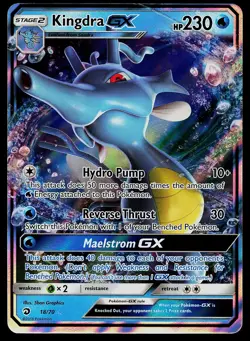 Pokemon Card - Kingdra GX Dragon Majesty 18/70 Ultra Rare - Image 1