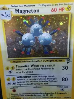 Magneton Base Set 2 Pokemon Card 9/130 Excellent Condition!! - Image 2