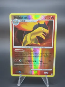 Typhlosion 16/123 Reverse Holo Rare Mysterious Treasures Pokemon Card LP - Image 1