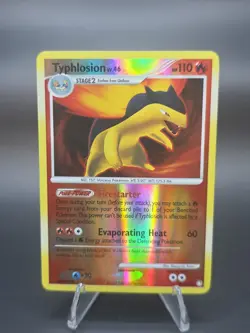 Typhlosion 16/123 Reverse Holo Rare Mysterious Treasures Pokemon Card LP - Image 2
