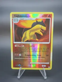 Typhlosion 16/123 Reverse Holo Rare Mysterious Treasures Pokemon Card LP - Image 3