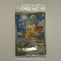 Pikachu SVP027 Paldea Evolved Sealed Black Star Promo Pokemon Card - Image 1