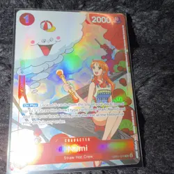 Bandai One Piece CCG Nami Character Card OP01-016 Holo 2000 BP English - Image 1