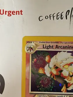 Neo Destiny Holo Light Arcanine Card 12/105 LP-MP - Image 2