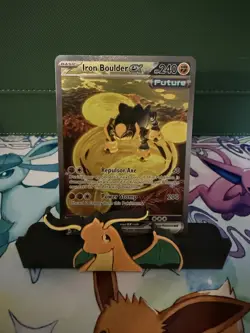 Pokemon Iron Boulder EX 207/162 Temporal Forces Full Art Ultra Rare - Image 1