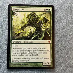 MTG- Vengevine- Rise of the Eldrazi- Lightly Played Excellent Cond- MAGIC CARD - Image 1