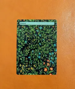 Tapestry Themed Forest - Altered Art Mtg Hand Painted EDH Commander - Image 1