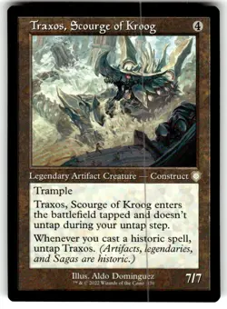 NM Retro Traxos, Scourge of Kroog, MTG, The Brothers' War, Magic, 170 - Image 1