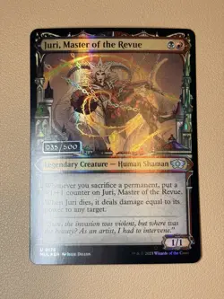 Juri, master of the revue (serialized 035/500) - Foil - English - MTG MUL - NM - Image 1