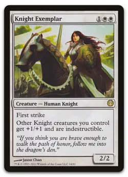 Knight Exemplar #14 (LP) Knights vs Dragons DDG Magic MTG - Image 1