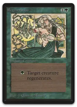 Regeneration (NM) Beta Edition LEB Magic MTG - Image 1