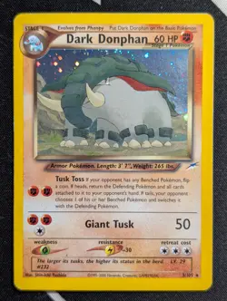 Dark Donphan 3/105 Neo Destiny Pokemon NM Holo - Image 1