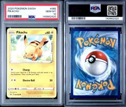 2020 POKEMON SWORD & SHIELD #065 PIKACHU PSA 10 - Image 3