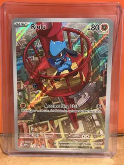 Pokemon TCG Riolu Illustration 010 Black Star Promo Mega Evolution English NM - Image 1