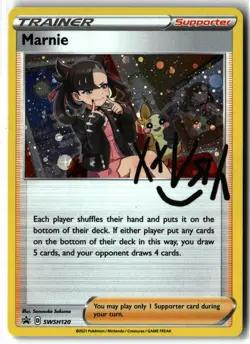 Marnie ⭐ SWSH120 Holo Promo SWSH Black Star 2019 Pokemon NM - Image 1