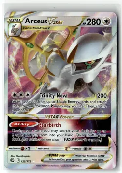 Arceus VSTAR ⭐ 123/172 Holo Rare VSTAR Brilliant Stars 2022 Pokemon NM - Image 1