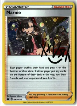 Marnie ⭐ SWSH120 Holo Promo SWSH Black Star 2019 Pokemon NM - Image 1