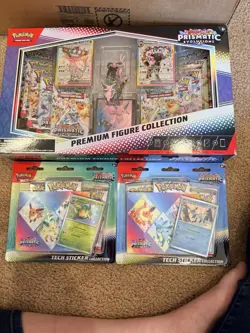 Pokemon TCG Scarlet and Violet Prismatic Evolutions Premium Figure Collection - Image 1