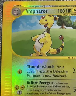Pokemon TCG: Ampharos #1/147 Aquapolis Set Reverse Holo NM-M - Image 2