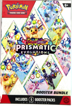 🔥NEW Pokemon Scarlet & Violet Prismatic Evolutions Booster Bundle w/ 6 Packs 🔥 - Image 1