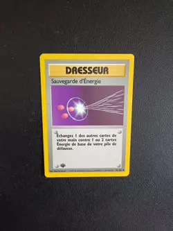 Carte Pokemon Sauvegarde d'Energie 81/102 Edition 1 Set de Base Wizards FR NM - Image 1