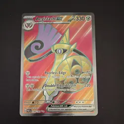 Pokemon Aegislash ex Ultra Rare Full Art 230/182 SV04: Paradox Rift 330 HP - Image 1
