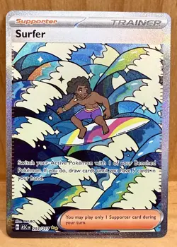 Surfer 293/217 ME: Ascended Heroes Special Illustration Rare Trainer Pokemon TCG - Image 1