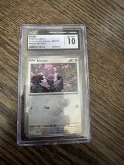 Pokemon TCG- Noibat (Master Ball) 090/131 - Prismatic Evolutions - CGC 10 - Image 1