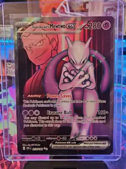 Pokemon TCG Team Rockets Mewtwo EX 213/182 Ultra Rare Destined Rivals NM - Image 2