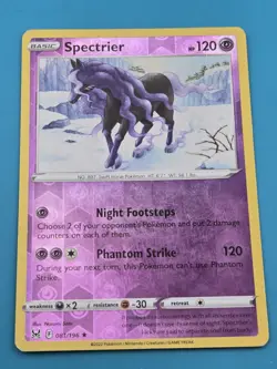 Spectrier - 081/196 Lost Origin Reverse Pokemon Holo VG - Image 1