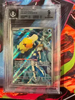 Pokemon Scarlet And Violet Destined Rivals Misty's Psyduck 193 IR BGS 9 Mint - Image 1