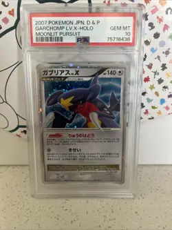 2007 Pokemon JPN D & P Garchomp LV. X- Holo Moonlit Pursuit PSA 10 Low Pop 85 - Image 1