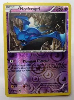 Carte Pokemon Nosferapti 30/83 HOLO reverse FRANCE TBE 2016 XY3 XY Generation - Image 1